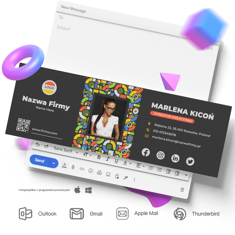 Graficzna Stopka Email